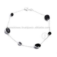 Handmade Beautiful Gemstone Silver Plated Stone Bracelet in Wholesale Supply